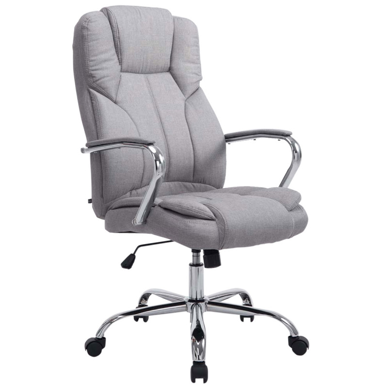 Chaise de bureau BIG Xanthos tissu V2 gris