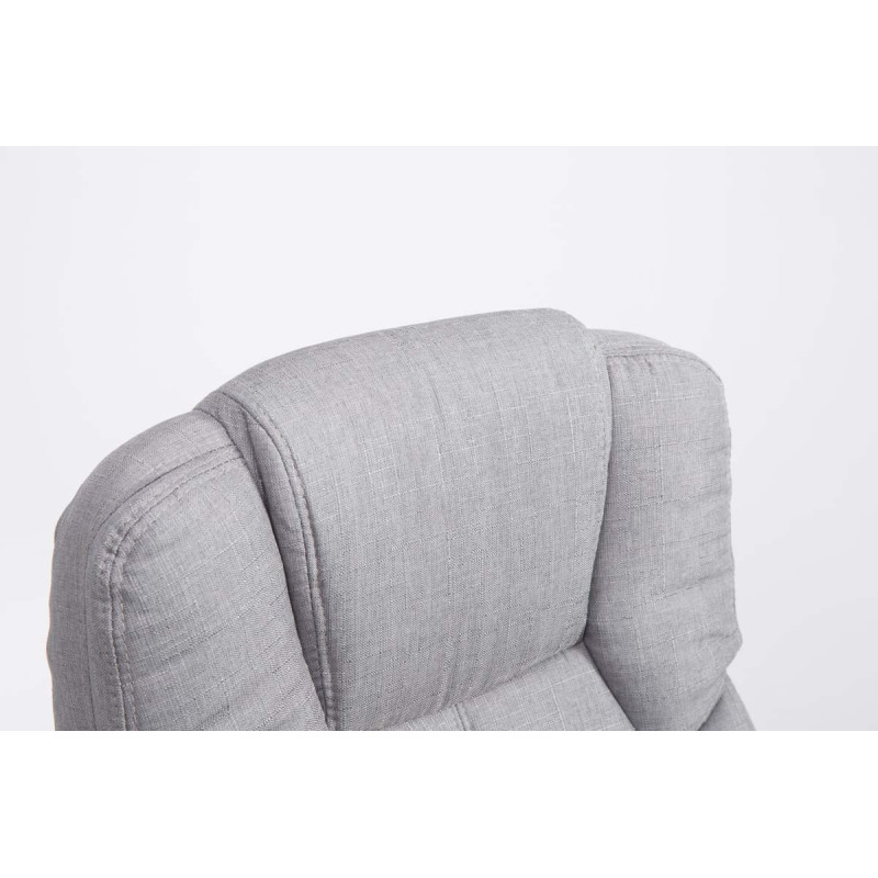 Chaise de bureau BIG Xanthos tissu V2 gris