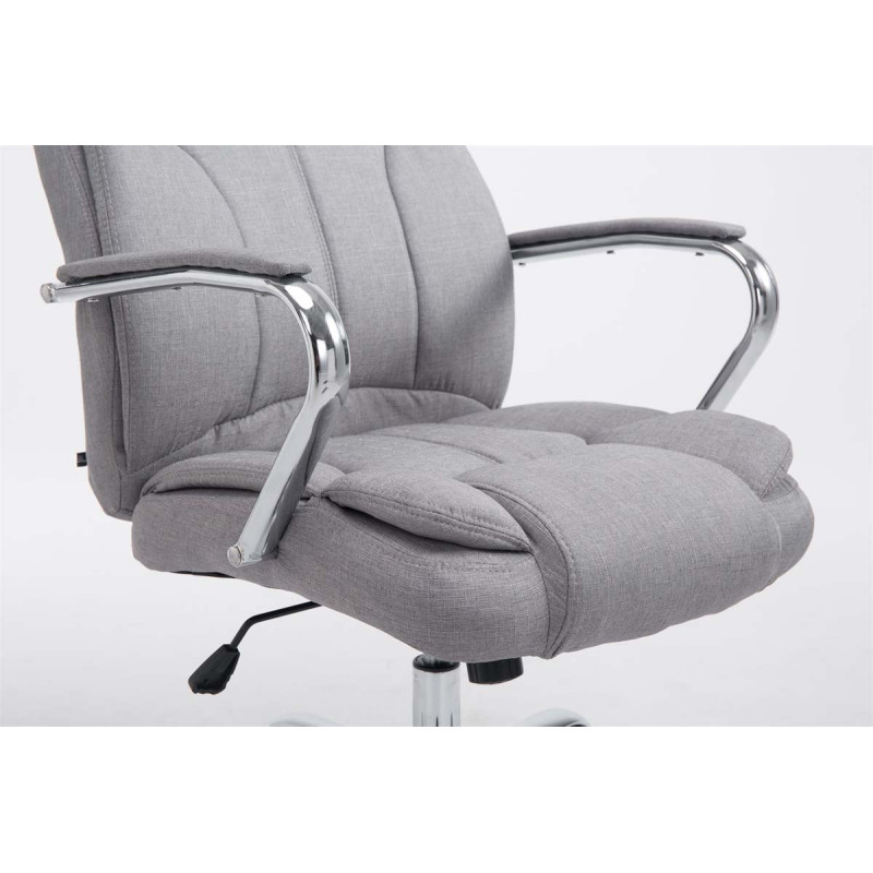 Chaise de bureau BIG Xanthos tissu V2 gris