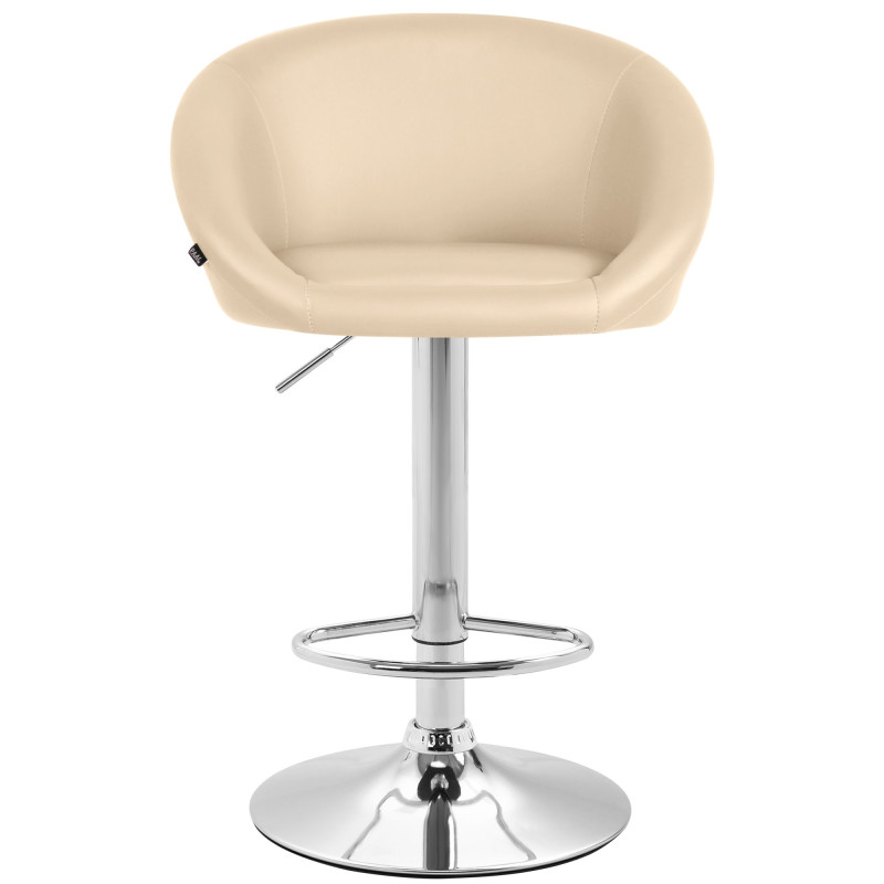 Taburete de bar Miami V2 C color crema