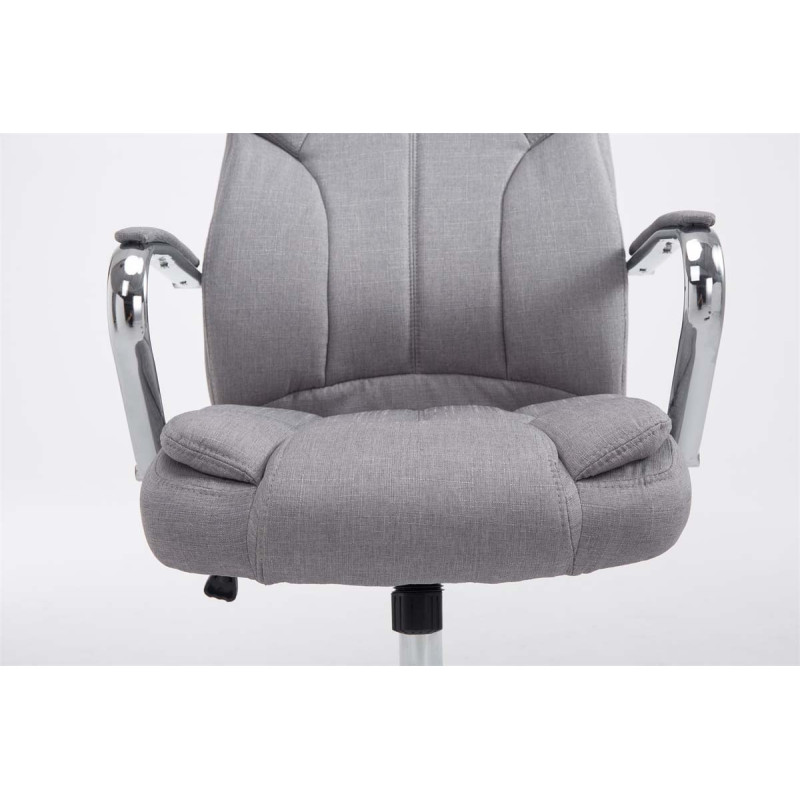 Chaise de bureau BIG Xanthos tissu V2 gris