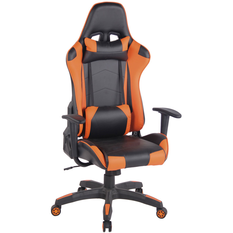 Chaise de bureau Miracle V2 noir/orange