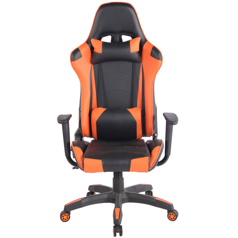 Chaise de bureau Miracle V2 noir/orange