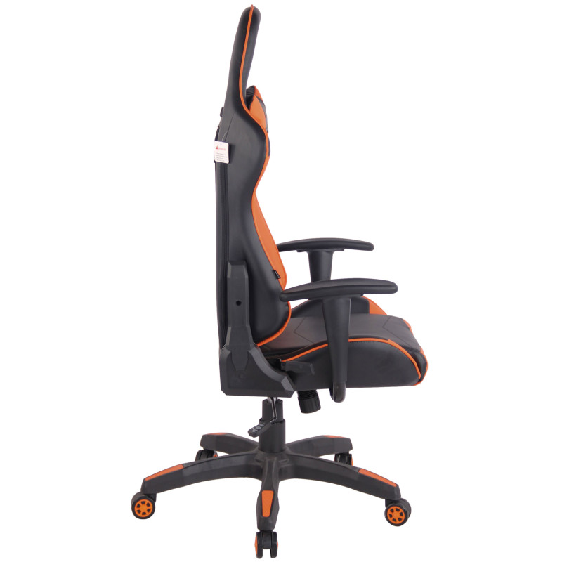 Chaise de bureau Miracle V2 noir/orange