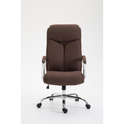 Chaise de bureau en tissu vaudois brun