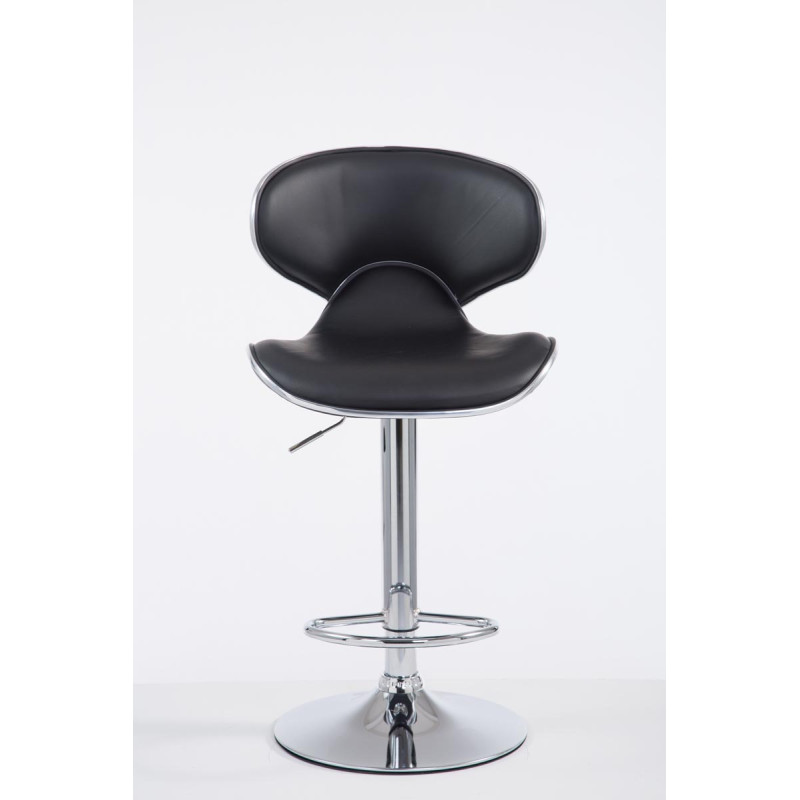 Tabouret de bar Las Vegas V2, chrome/noir