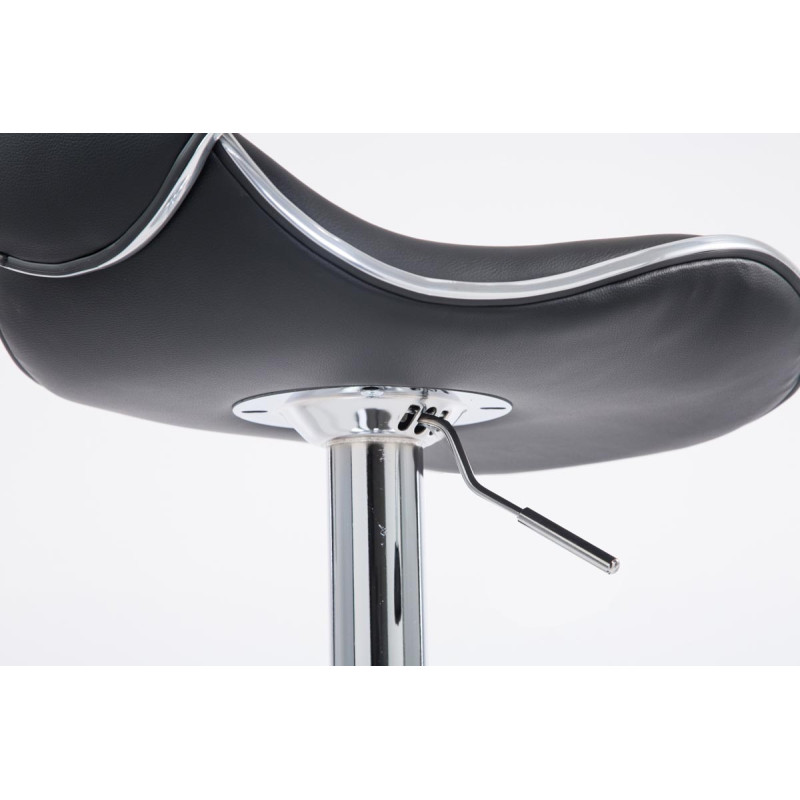 Tabouret de bar Las Vegas V2, chrome/noir