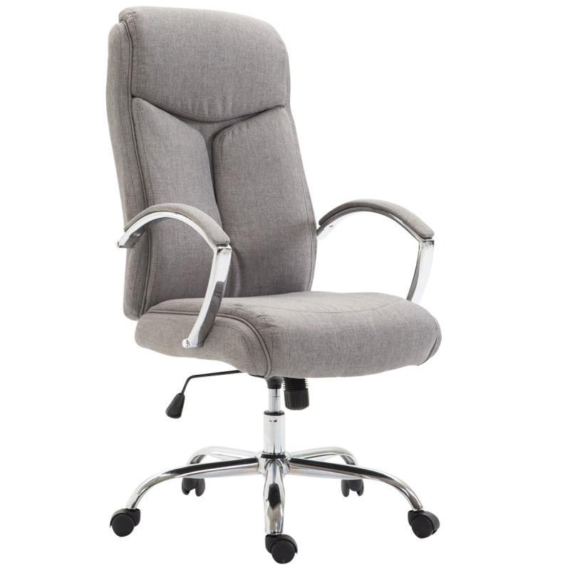 Chaise de bureau en tissu vaudois gris