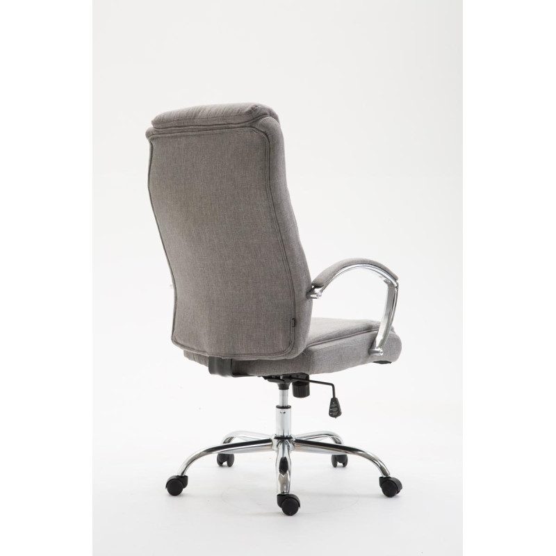 Chaise de bureau en tissu vaudois gris