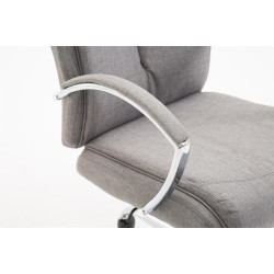 Chaise de bureau en tissu vaudois gris