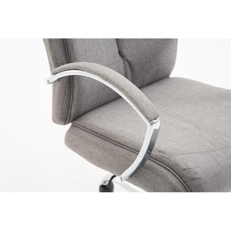 Chaise de bureau en tissu vaudois gris