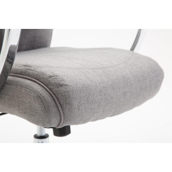 Chaise de bureau en tissu vaudois gris