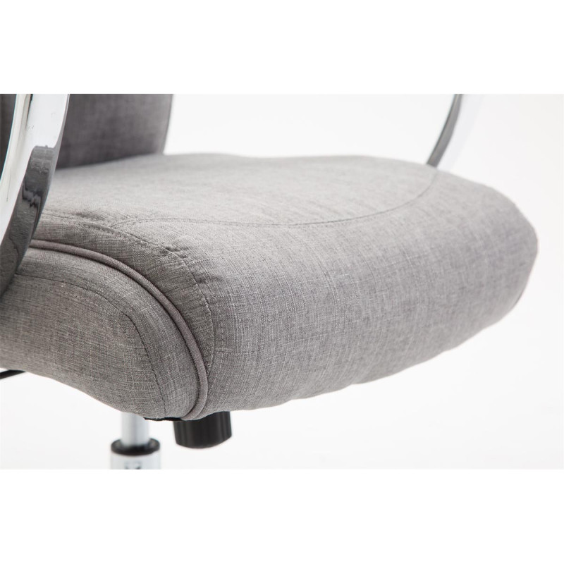 Chaise de bureau en tissu vaudois gris