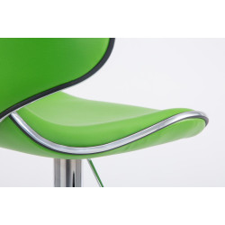 Tabouret de bar Las Vegas V2 vert chromé