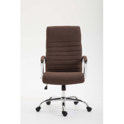 Chaise de bureau en tissu Valais brun