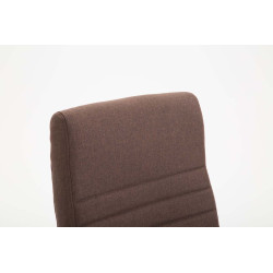 Chaise de bureau en tissu Valais brun