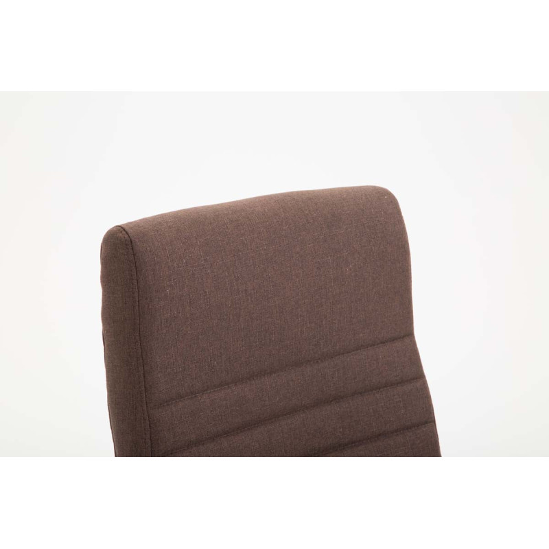 Chaise de bureau en tissu Valais brun