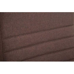 Chaise de bureau en tissu Valais brun