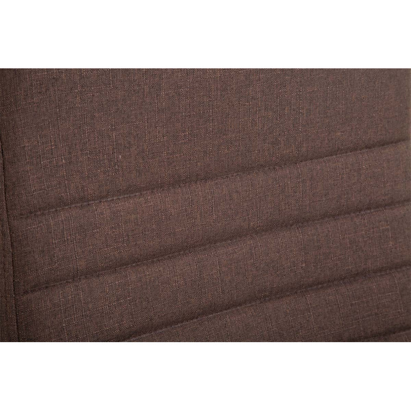 Chaise de bureau en tissu Valais brun