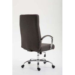 Chaise de bureau en tissu Valais gris foncé