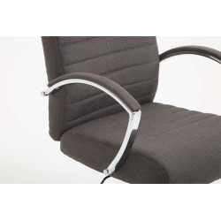 Chaise de bureau en tissu Valais gris foncé