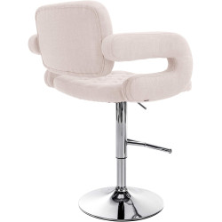 Tabouret de bar Dublin, tissu C, beige