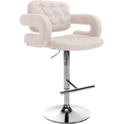 Taburete de bar Dublín, tapizado C, beige