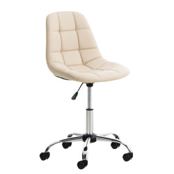 Chaise de bureau Emil, cuir...