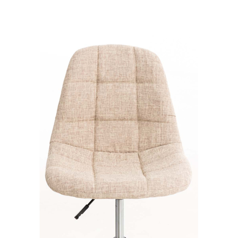Chaise de bureau Emil Stoff crème