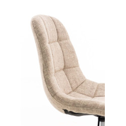 Chaise de bureau Emil Stoff crème