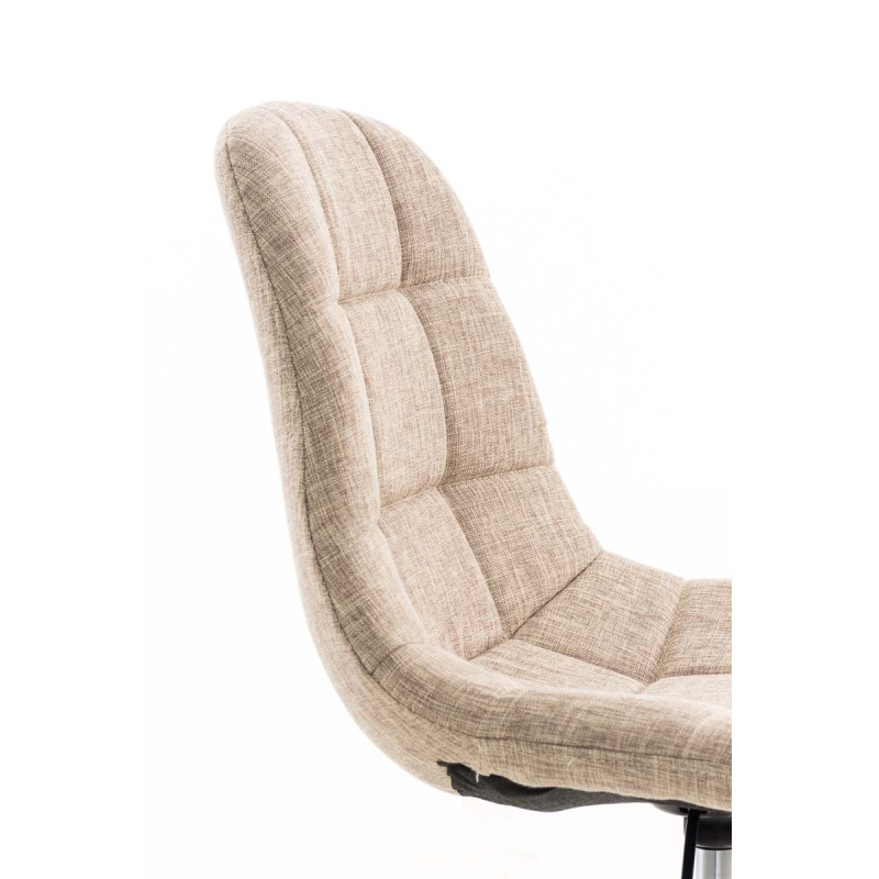 Chaise de bureau Emil Stoff crème