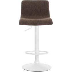 Tabouret de bar Hoover tissu W marron