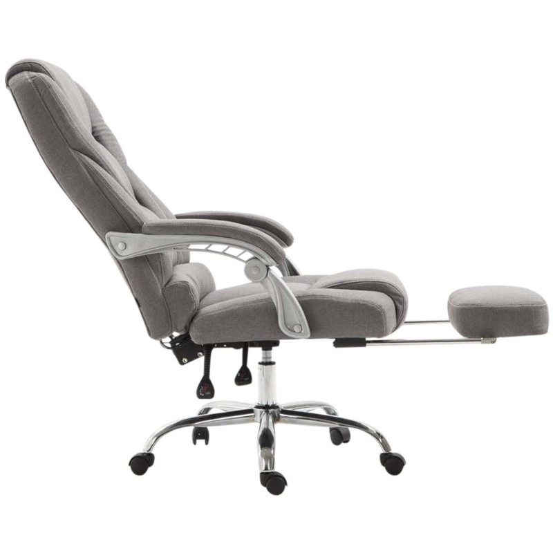 Chaise de bureau en tissu Pacific gris