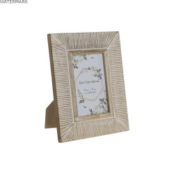 Cadre photo Home ESPRIT Blanc Bois de manguier Moderne 19 x 1 x 24 cm