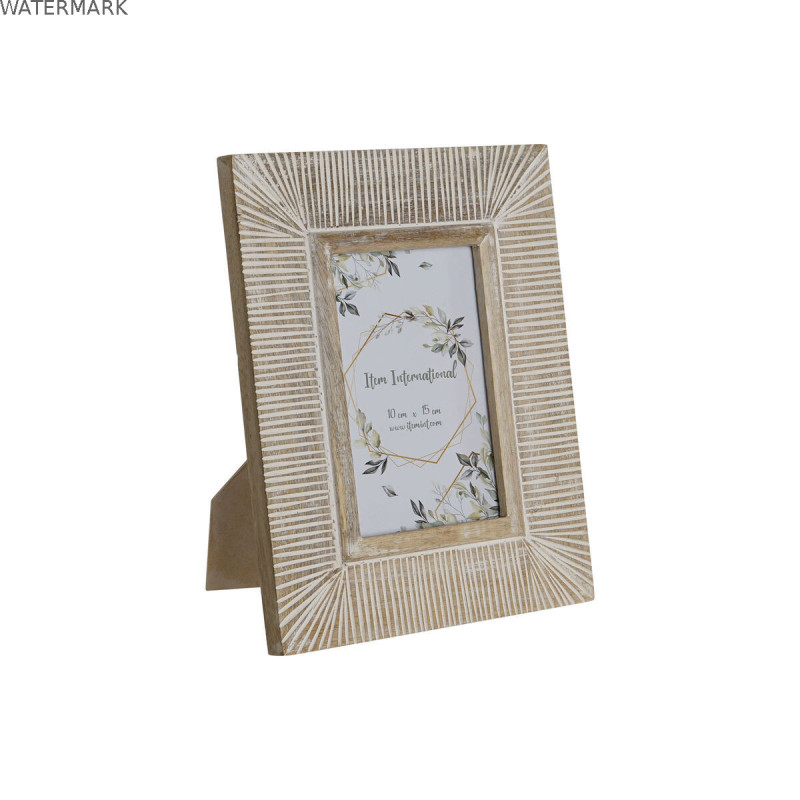 Cadre photo Home ESPRIT Blanc Bois de manguier Moderne 19 x 1 x 24 cm