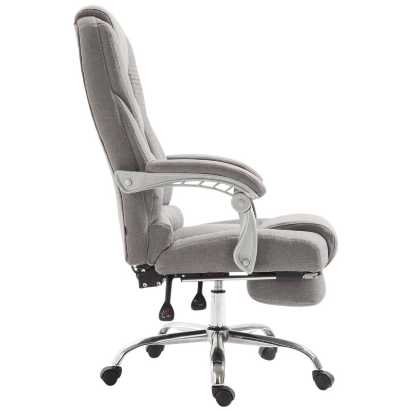 Chaise de bureau en tissu Pacific gris