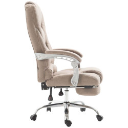 Chaise de bureau en tissu Pacific taupe
