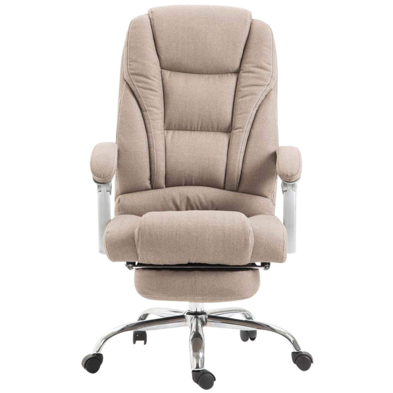 Chaise de bureau en tissu Pacific taupe