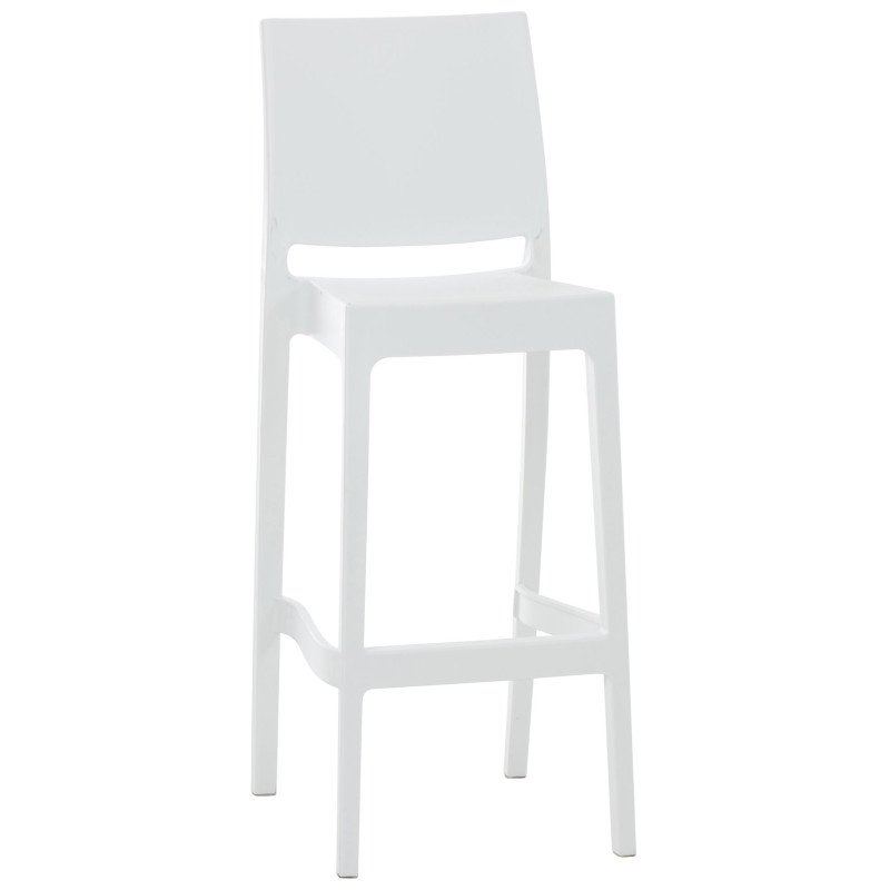 Tabouret de bar blanc Maya