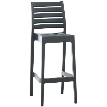 Tabouret de bar Ares, gris foncé