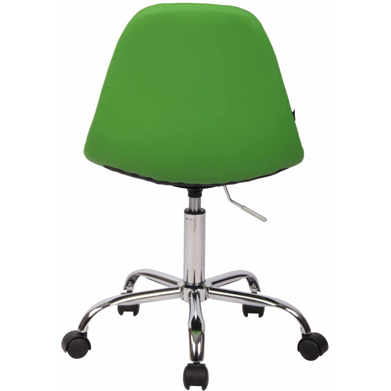 Chaise de bureau Reims en similicuir vert