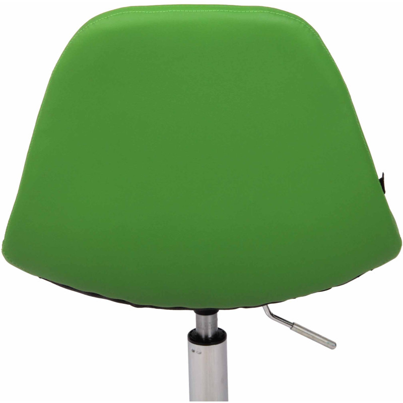 Chaise de bureau Reims en similicuir vert