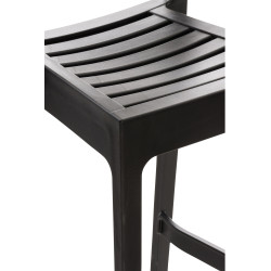 Taburete de bar Ares, negro