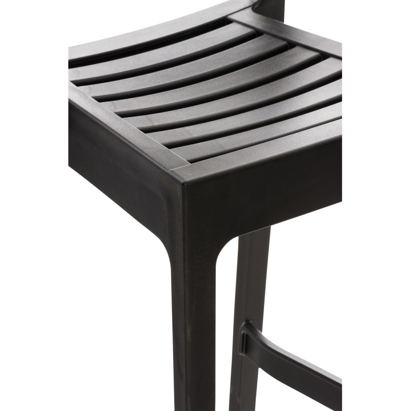 Taburete de bar Ares, negro