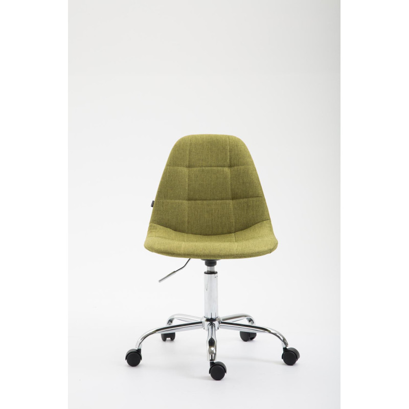Chaise de bureau Reims en tissu vert
