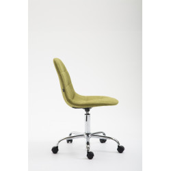 Chaise de bureau Reims en tissu vert
