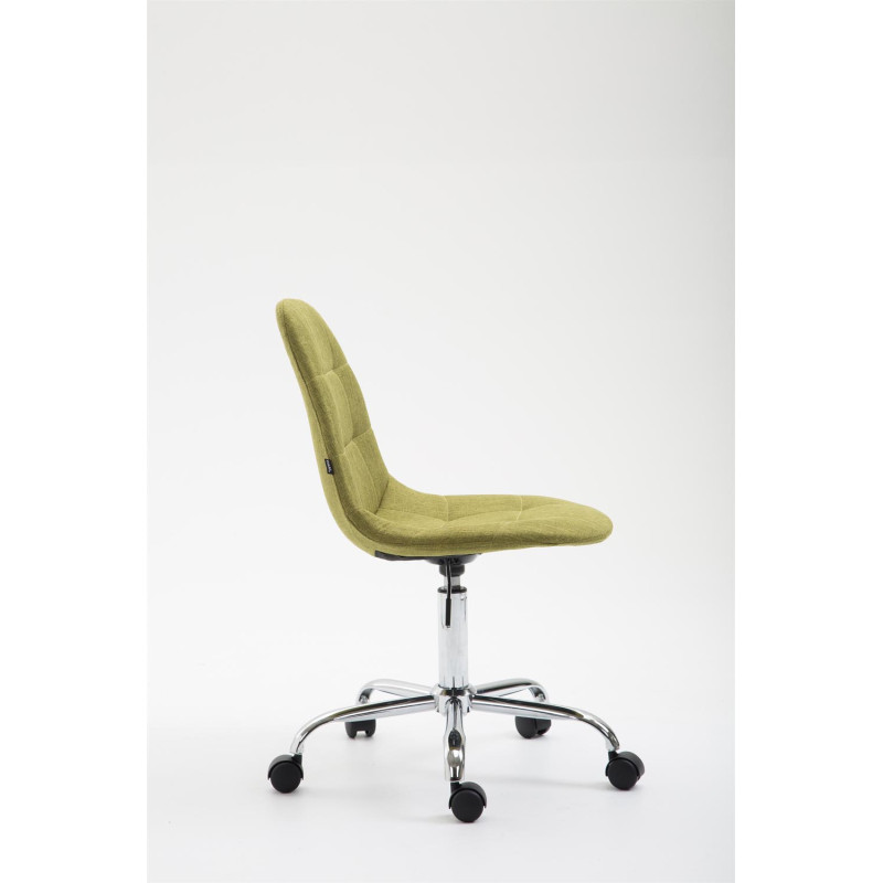 Chaise de bureau Reims en tissu vert