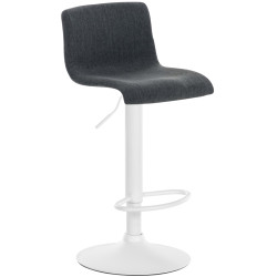 Tabouret de bar Hoover tissu W gris foncé