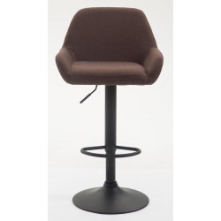 Tabouret de bar Braga, tissu B, marron