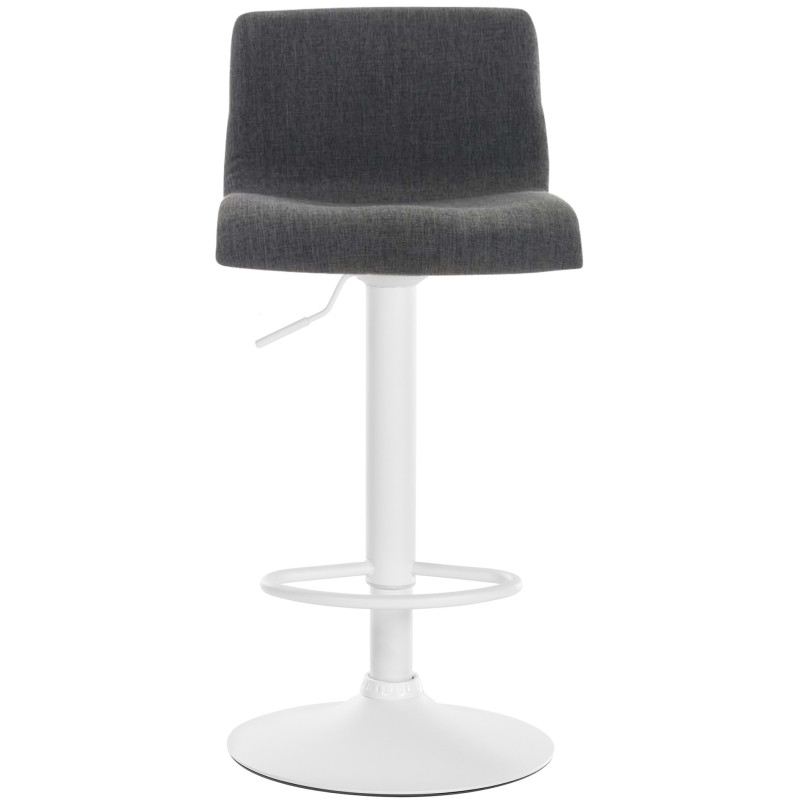 Tabouret de bar Hoover tissu W gris foncé